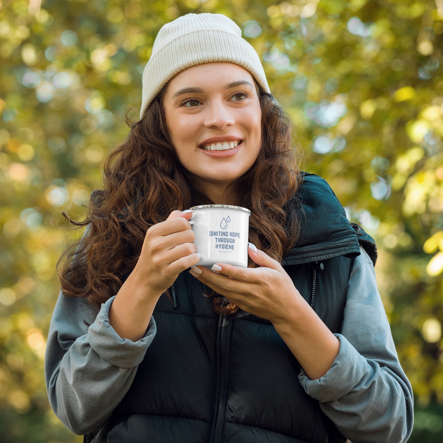 Hope Enamel Mug